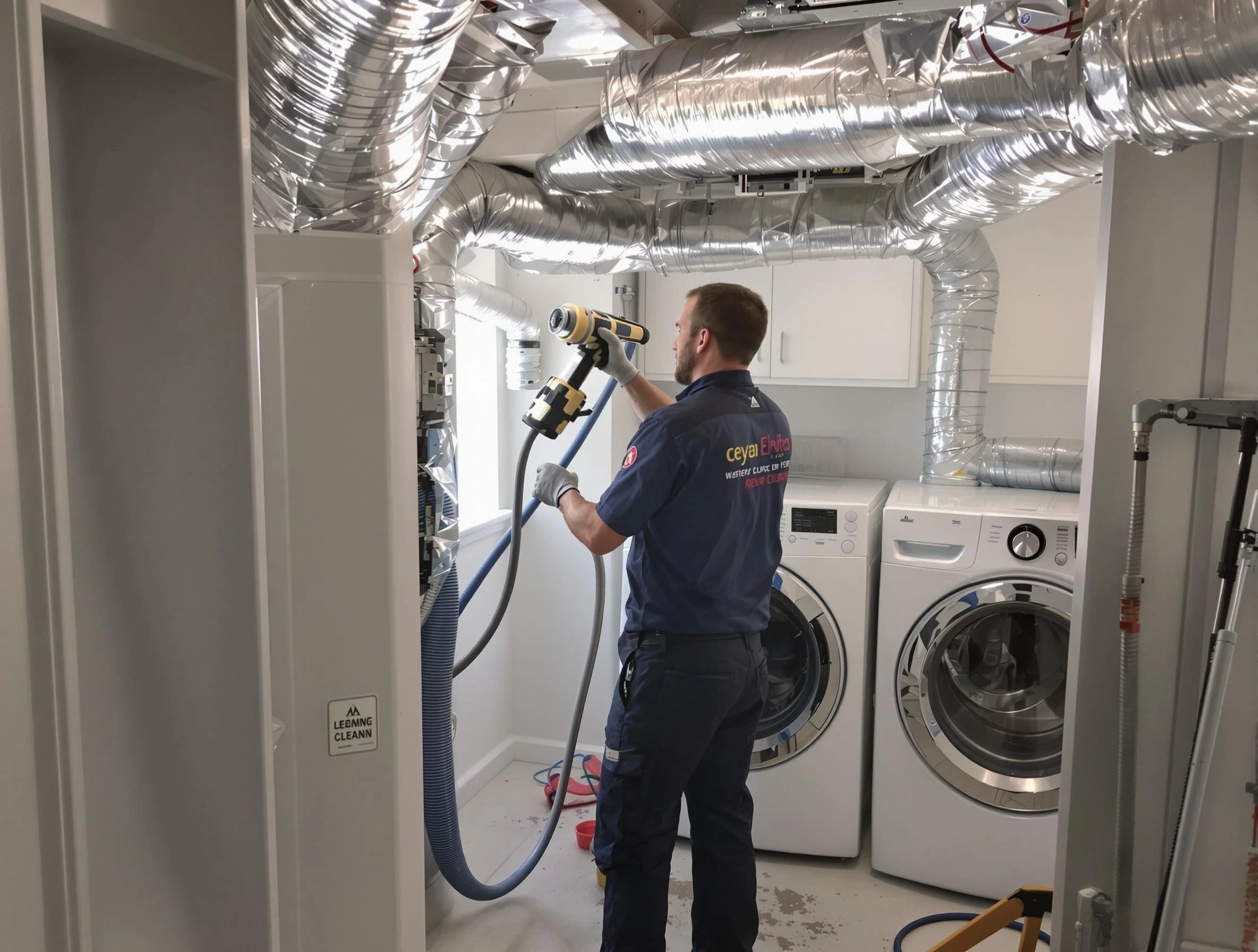 Murfreesboro Dryer Vent Cleaning specialist using advanced equipment for thorough duct cleaning in Murfreesboro